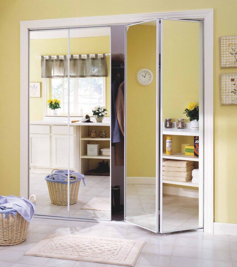 Mirrored Bifold Closet Door