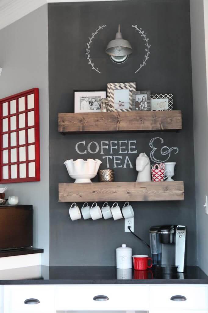Desk Turned Coffee Station