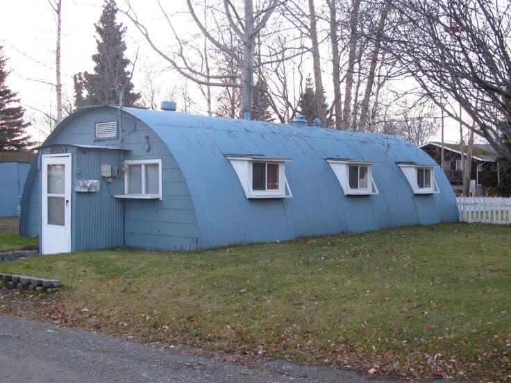 The bachelor Quonset Huts