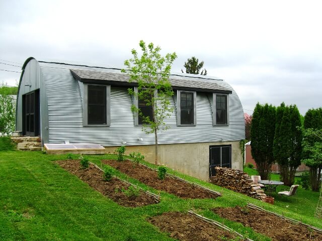 Yard Quonset houses