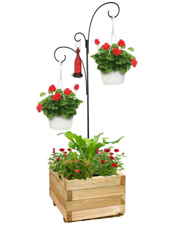 Round Basket Plant Stand, Small