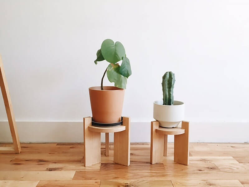 DIY Mini Cube Plant Stand
