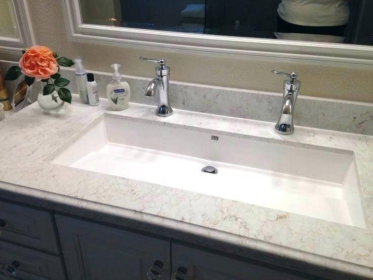 double bathroom sink setup