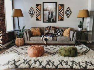 Boho Rustic Living Room Design