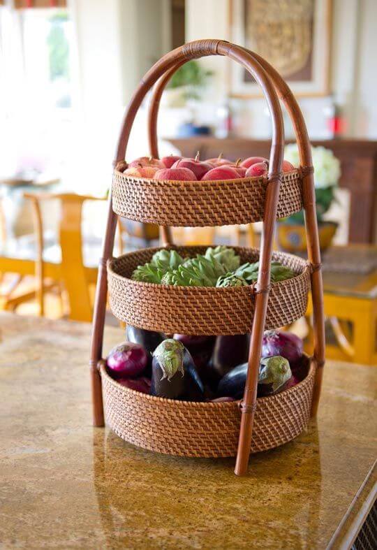 Wire Tiered Fruit Basket