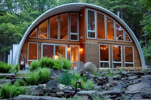 The typical Quonset hut home