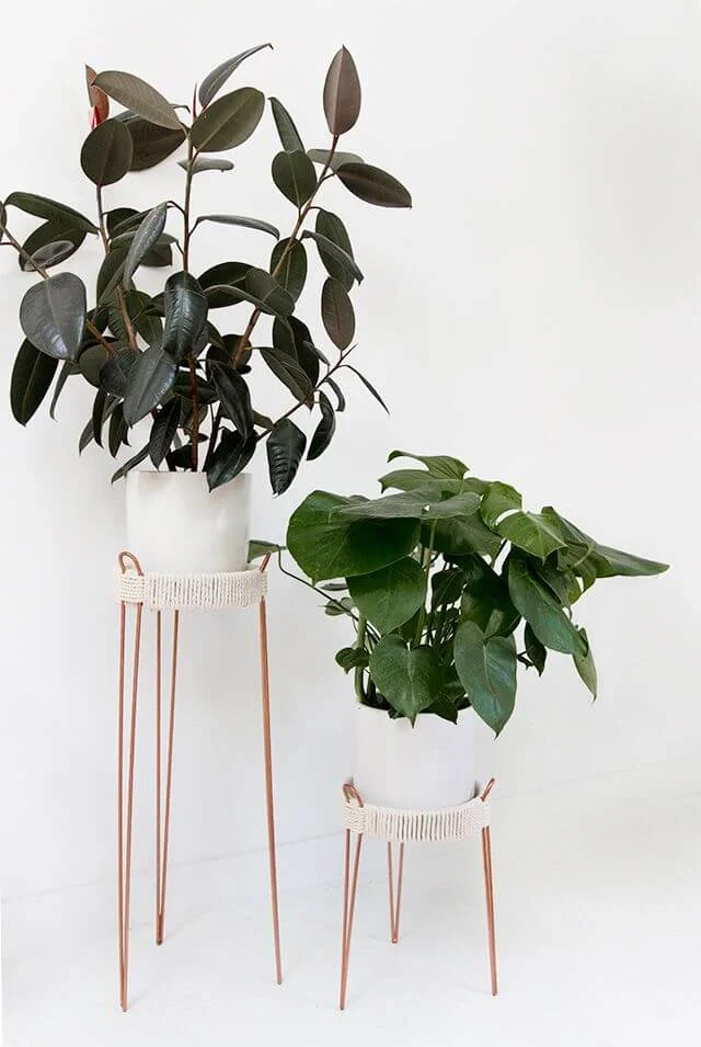 Read it DIY copper plant stands | Sarah Sherman Samuel