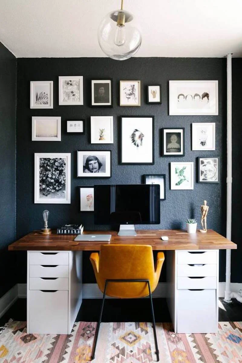 Painted wood desk