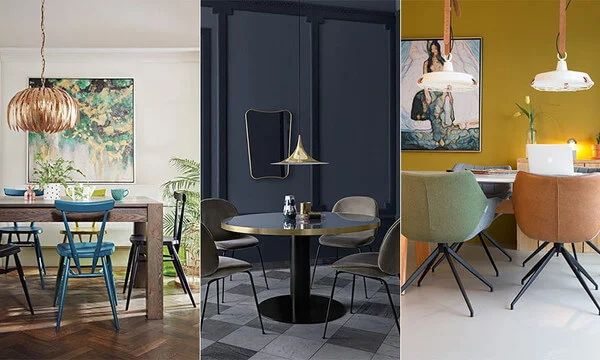 narrow modern dining table