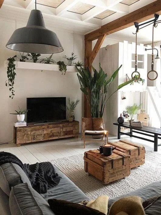 tv wall With Hidden Shelves