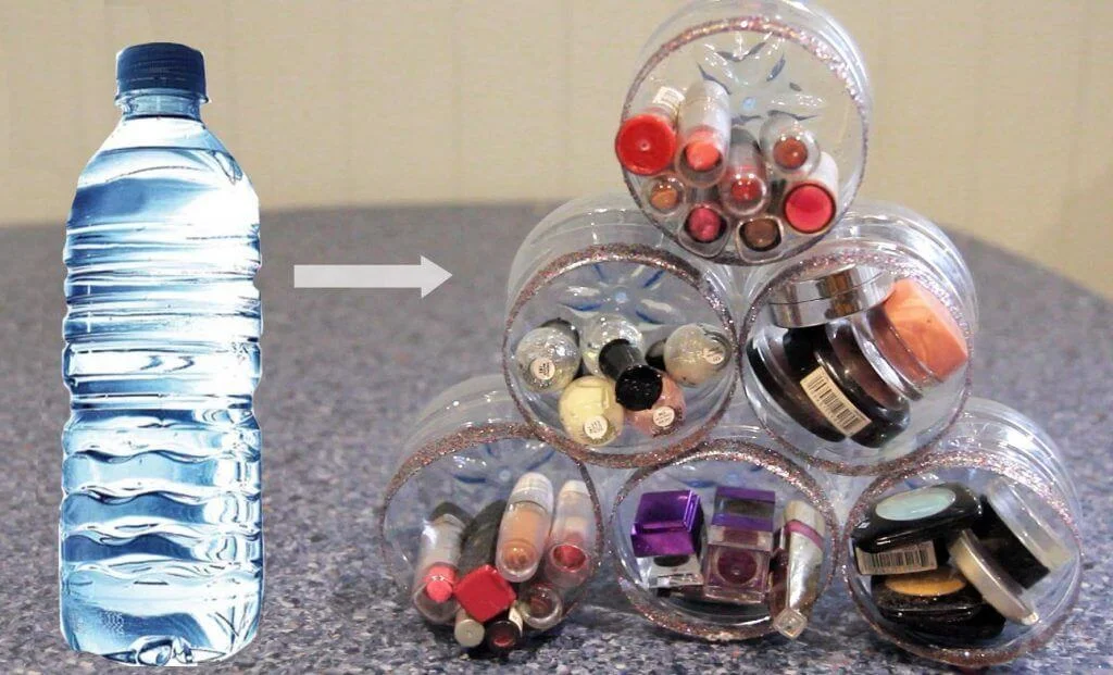 Recycled Plastic Bottle Makeup Storage Recycled Plastic Bottle Makeup Storage