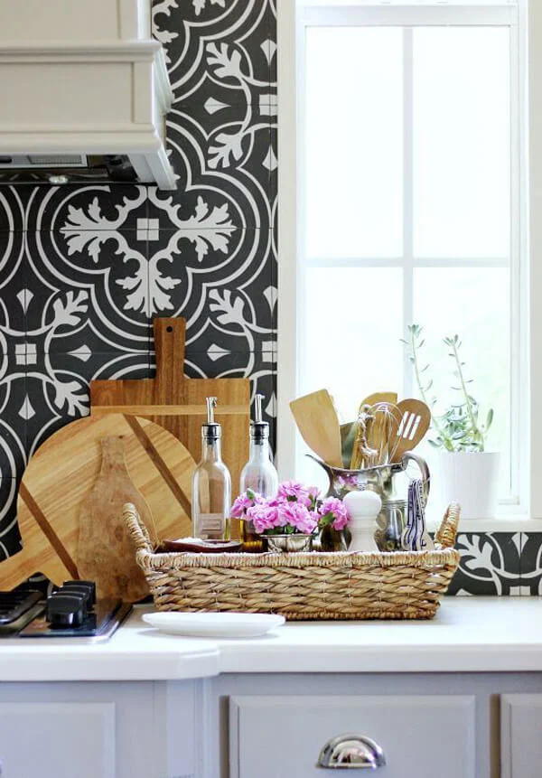 Use Baskets To Organize Your Small Kitchen